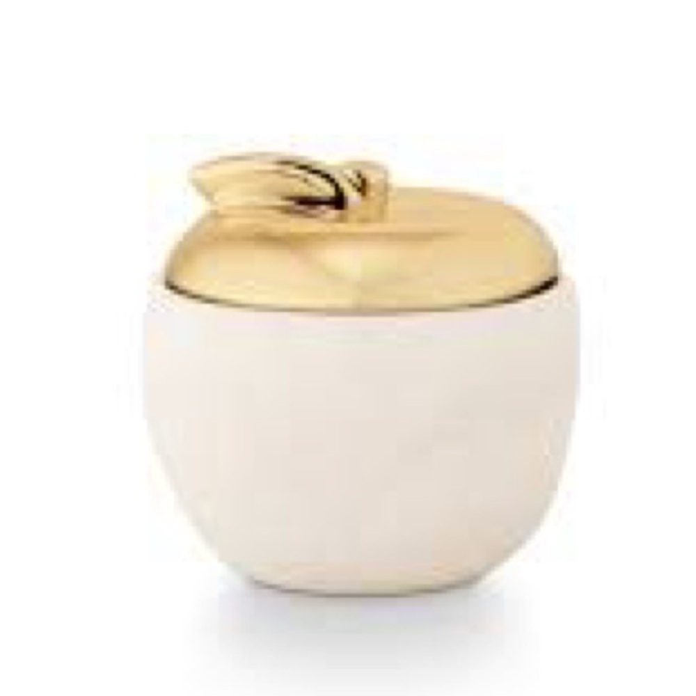 Tried & True Pumpkin Crabapple Ceramic Apple Candle 6.2 oz - Picture 4 of 4
